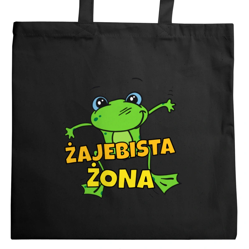 Żajebista żona - Torba Na Zakupy Czarna