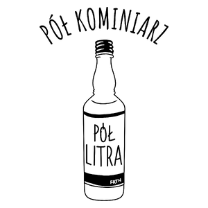 Pół kominiarz Pół Litra - Kubek Biały