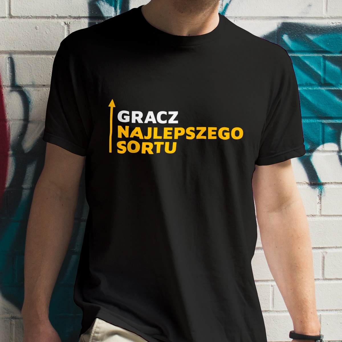 Gracz Najlepszego Sortu - Męska Koszulka Czarna