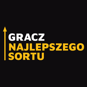 Gracz Najlepszego Sortu - Męska Koszulka Czarna