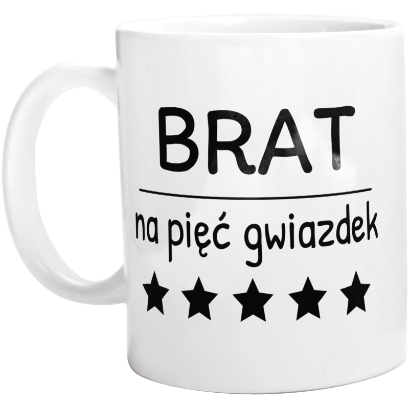 Brat Na 5 Gwiazdek - Kubek Biały