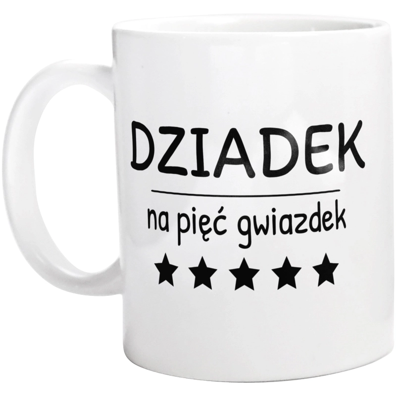 Dziadek Na 5 Gwiazdek - Kubek Biały