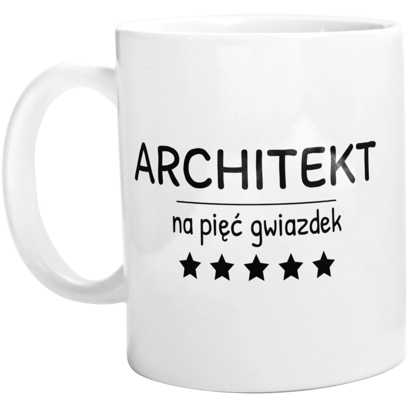 Architekt Na 5 Gwiazdek - Kubek Biały