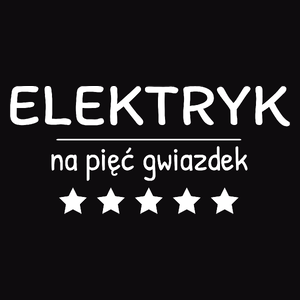 Elektryk Na 5 Gwiazdek - Męska Koszulka Czarna