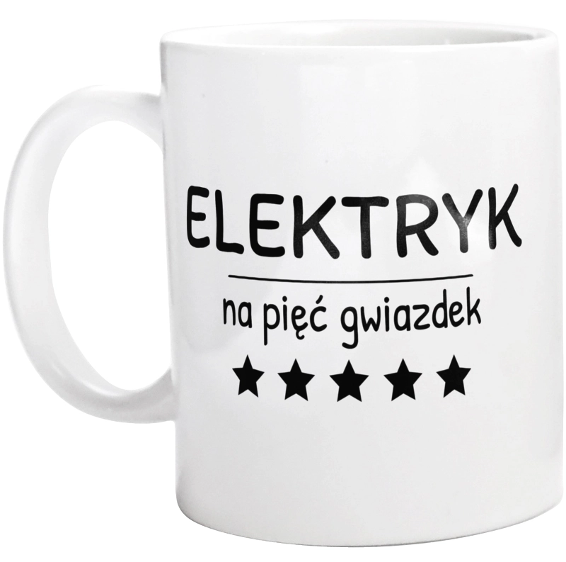 Elektryk Na 5 Gwiazdek - Kubek Biały