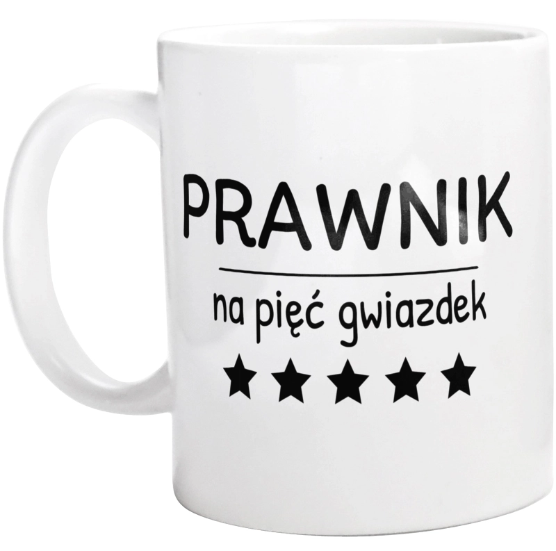 Prawnik Na 5 Gwiazdek - Kubek Biały