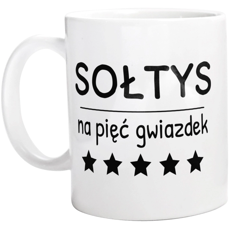 Sołtys Na 5 Gwiazdek - Kubek Biały