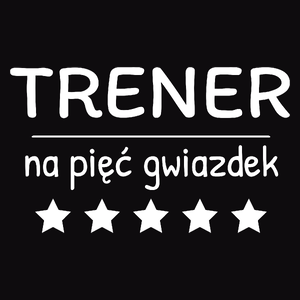 Trener Na 5 Gwiazdek - Męska Koszulka Czarna