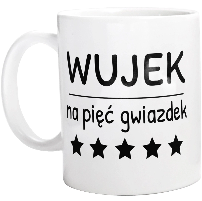 Wujek Na 5 Gwiazdek - Kubek Biały