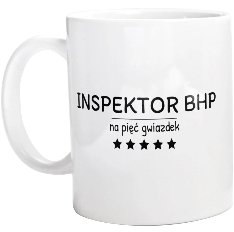 Inspektor Bhp Na 5 Gwiazdek - Kubek Biały