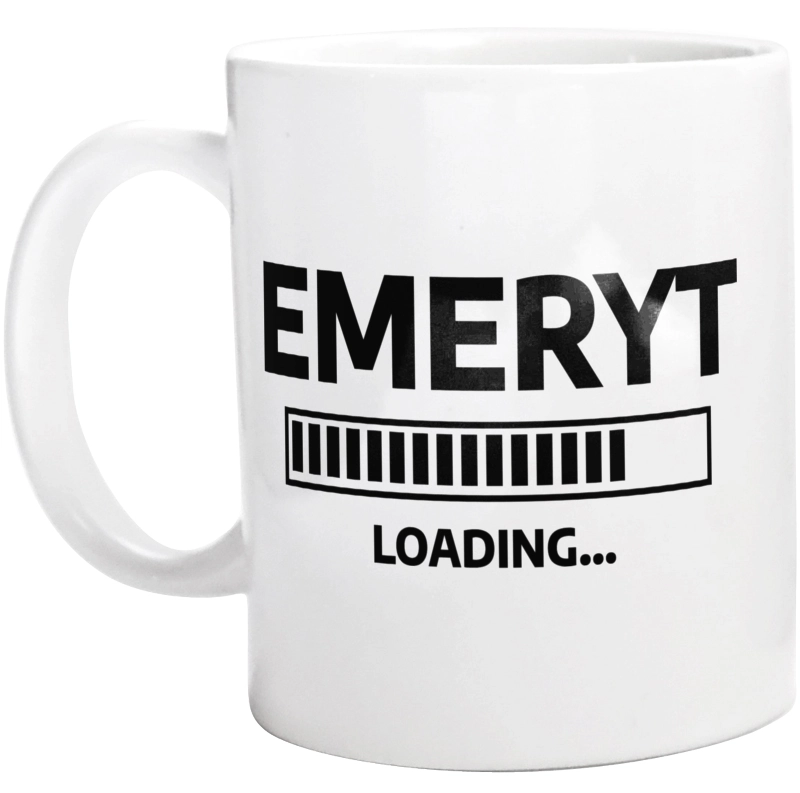 Emeryt Loading - Kubek Biały