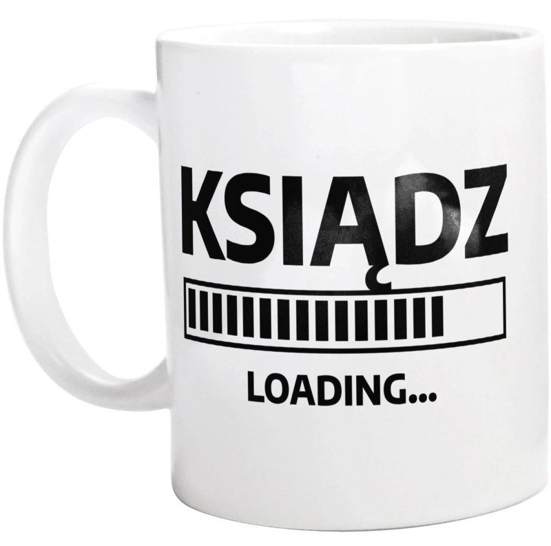 Ksiądz Loading - Kubek Biały