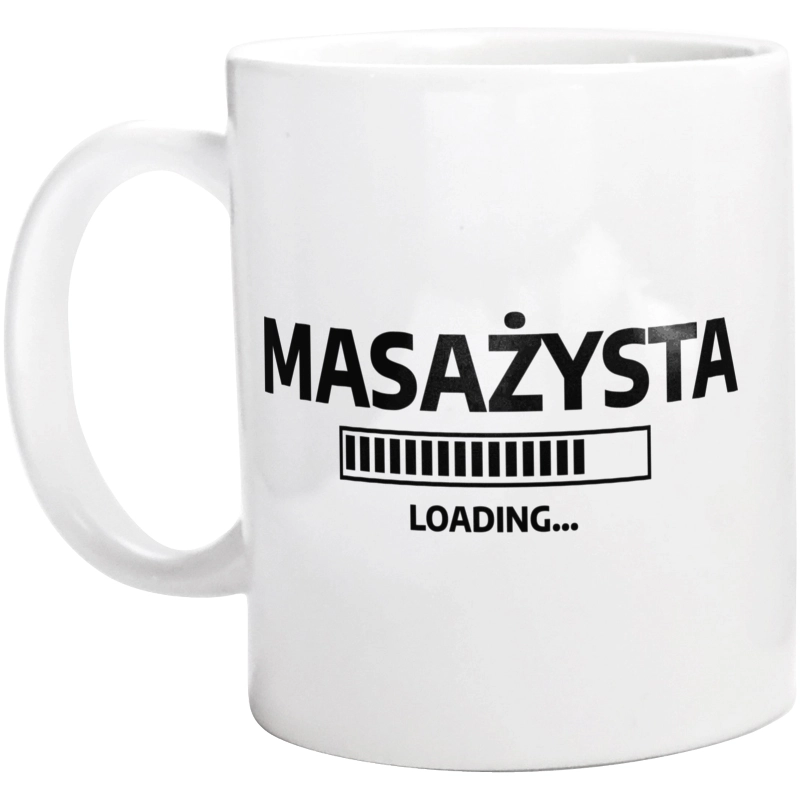 Masażysta Loading - Kubek Biały