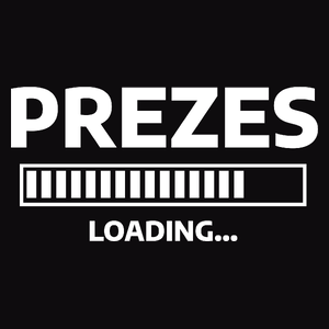 Prezes Loading - Męska Koszulka Czarna