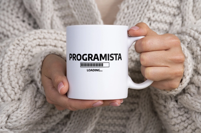 Programista Loading - Kubek Biały