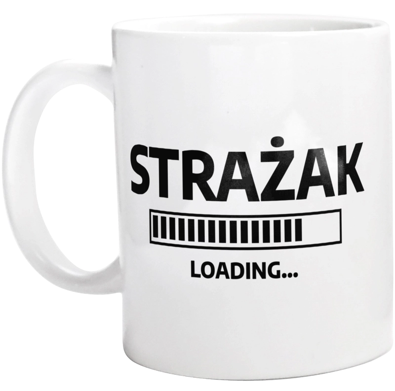 Strażak Loading - Kubek Biały