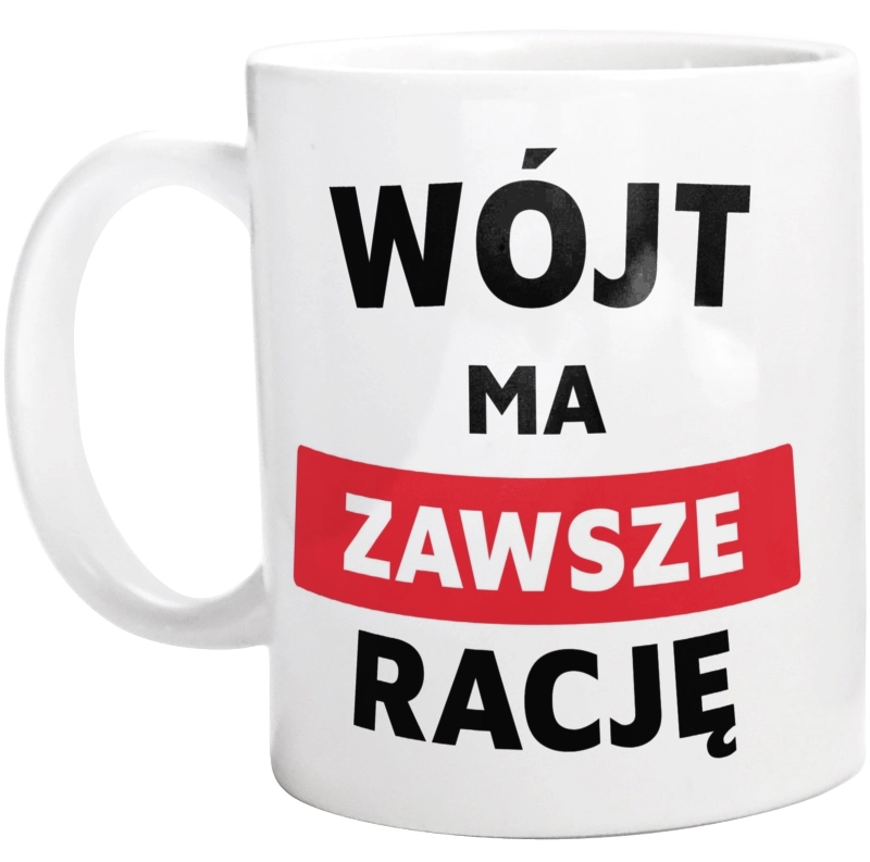 Wójt Ma Zawsze Rację - Kubek Biały