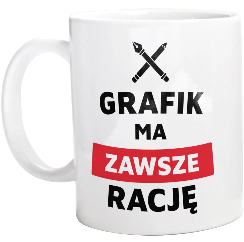 Grafik Ma Zawsze Rację - Kubek Biały