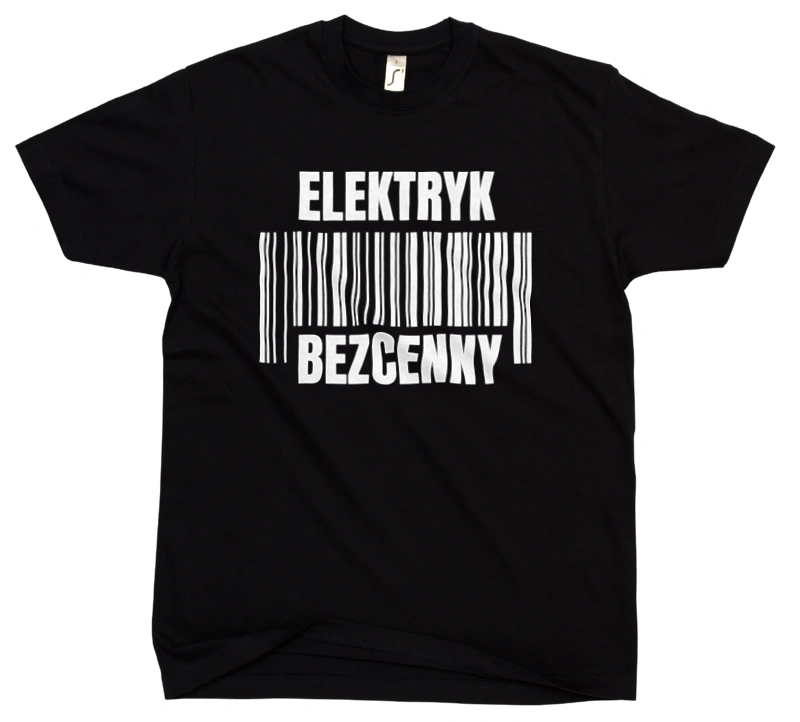 Elektryk Bezcenny - Męska Koszulka Czarna