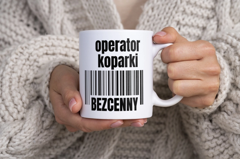 Operator Koparki Bezcenny - Kubek Biały