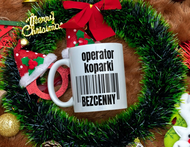 Operator Koparki Bezcenny - Kubek Biały