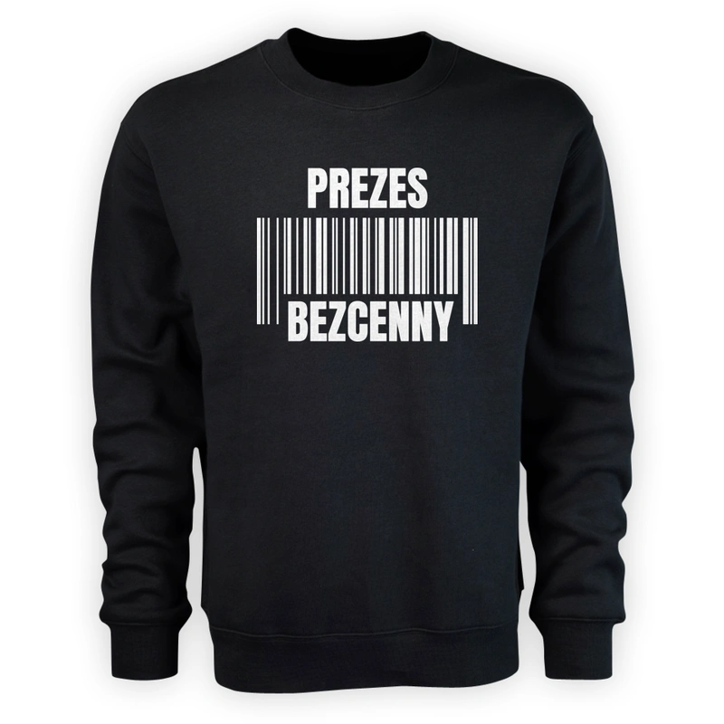 Prezes Bezcenny - Męska Bluza Czarna