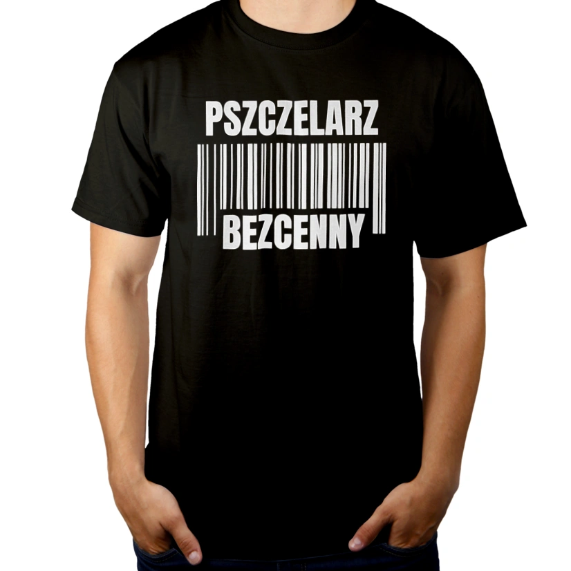 Pszczelarz Bezcenny - Męska Koszulka Czarna