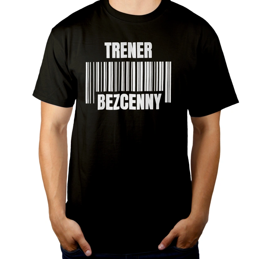 Trener Bezcenny - Męska Koszulka Czarna