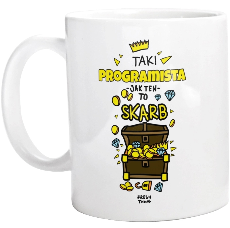 Taki Programista To Skarb - Kubek Biały