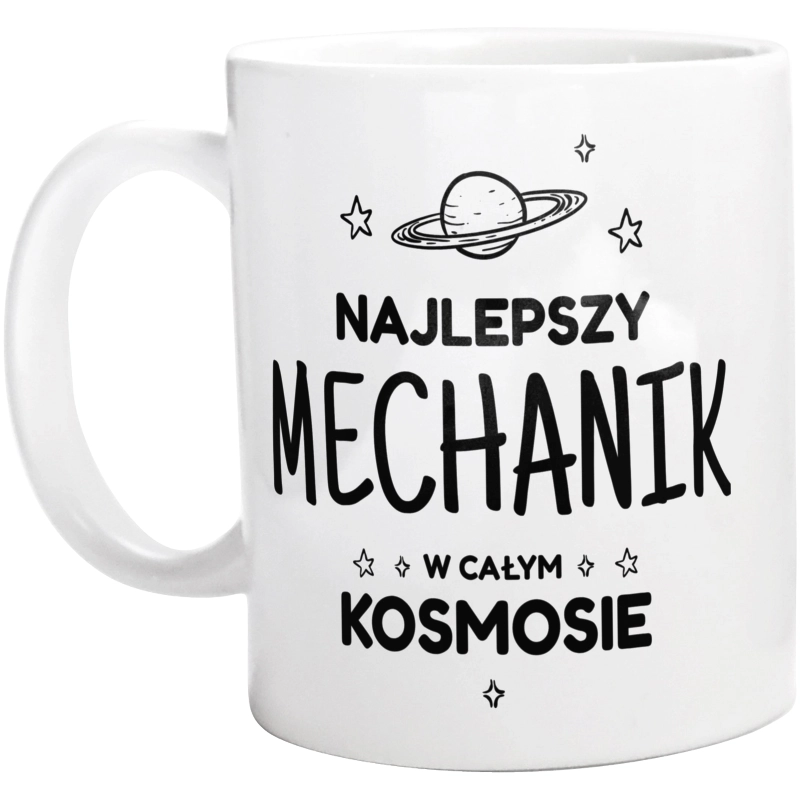 Najlepszy Mechanik W Kosmosie - Kubek Biały