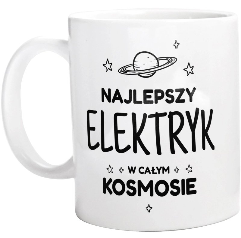 Najlepszy Elektryk W Kosmosie - Kubek Biały