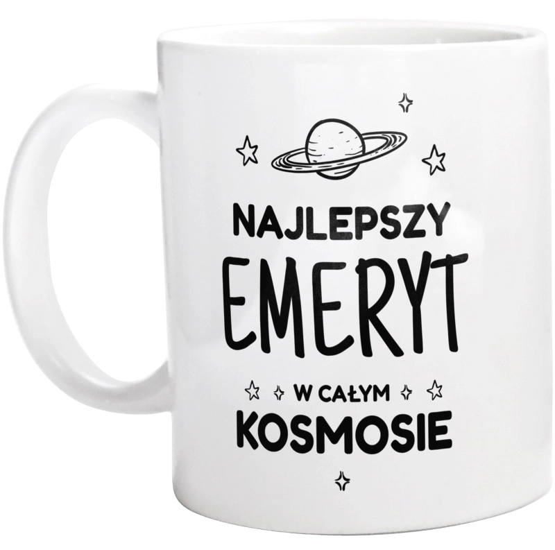 Najlepszy Emeryt W Kosmosie - Kubek Biały