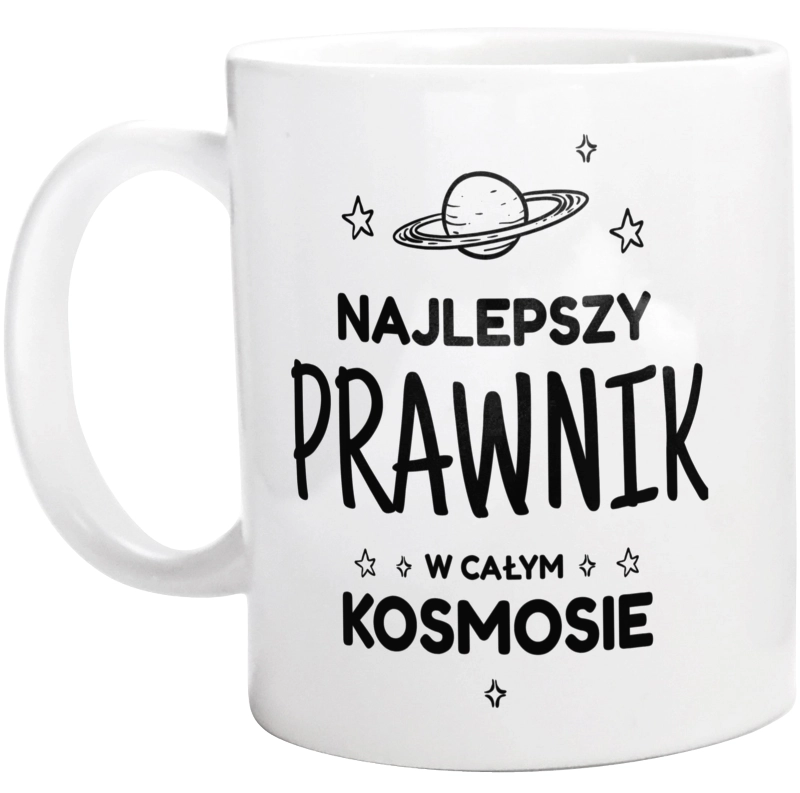 Najlepszy Prawnik W Kosmosie - Kubek Biały