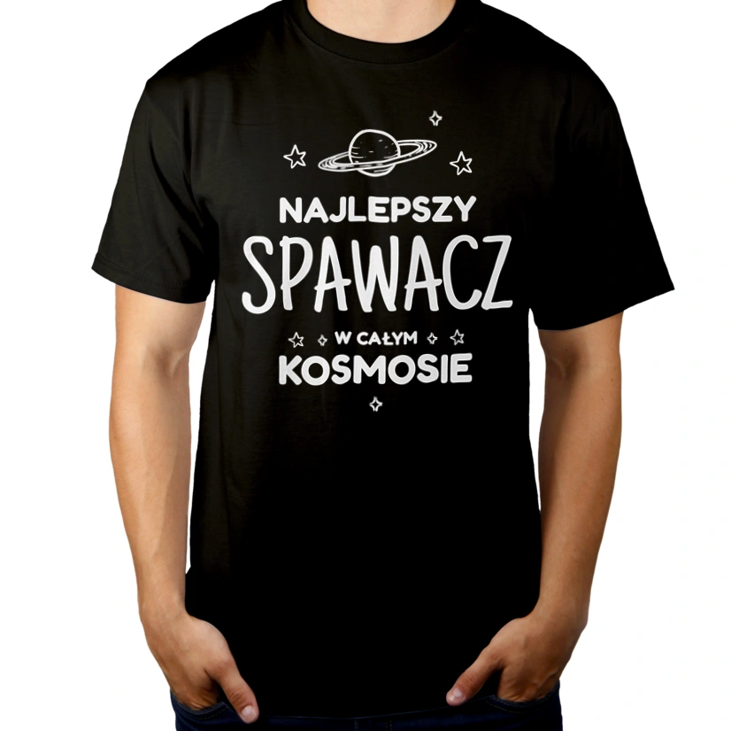 Najlepszy Spawacz W Kosmosie - Męska Koszulka Czarna