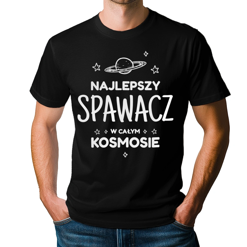 Najlepszy Spawacz W Kosmosie - Męska Koszulka Czarna