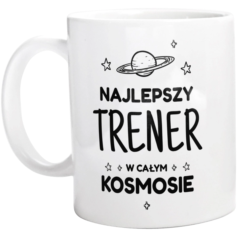 Najlepszy Trener W Kosmosie - Kubek Biały