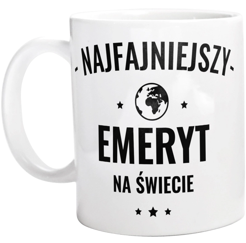 Najfajniejszy Emeryt Na Świecie - Kubek Biały