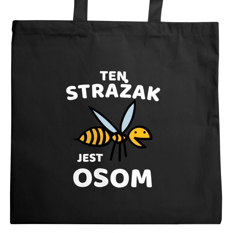 Ten Strażak Jest Osom Awesome - Torba Na Zakupy Czarna