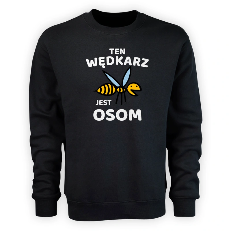 Ten Wędkarz Jest Osom Awesome - Męska Bluza Czarna