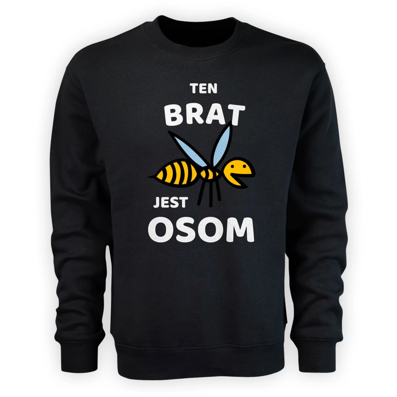 Ten Brat Jest Osom Awesome - Męska Bluza Czarna