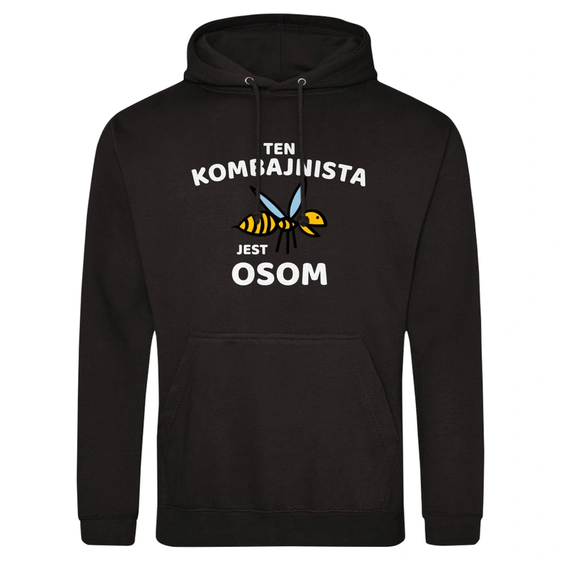 Ten Kombajnista Jest Osom Awesome - Męska Bluza z kapturem Czarna