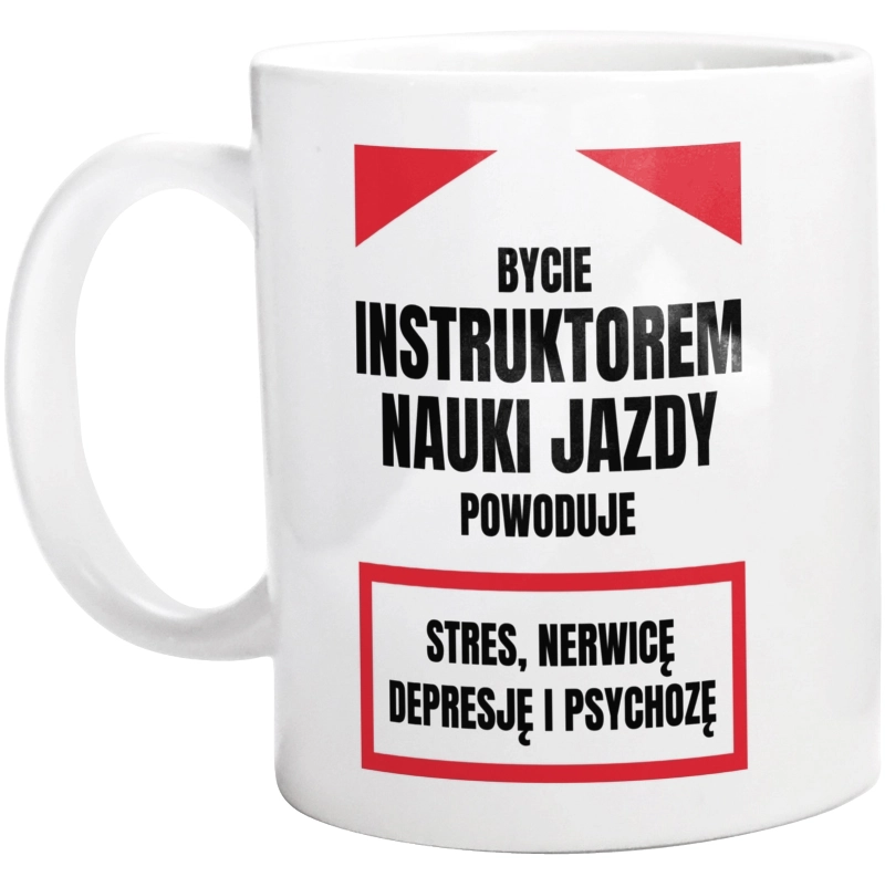 Bycie Instruktorem Nauki Jazdy - Kubek Biały