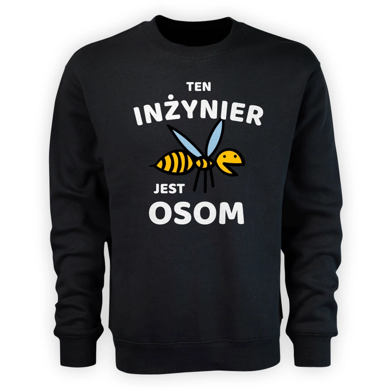 Ten Inżynier Jest Osom Awesome - Męska Bluza Czarna