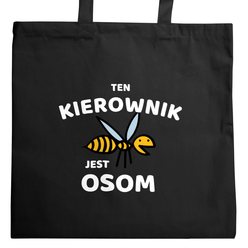 Ten Kierownik Jest Osom Awesome - Torba Na Zakupy Czarna