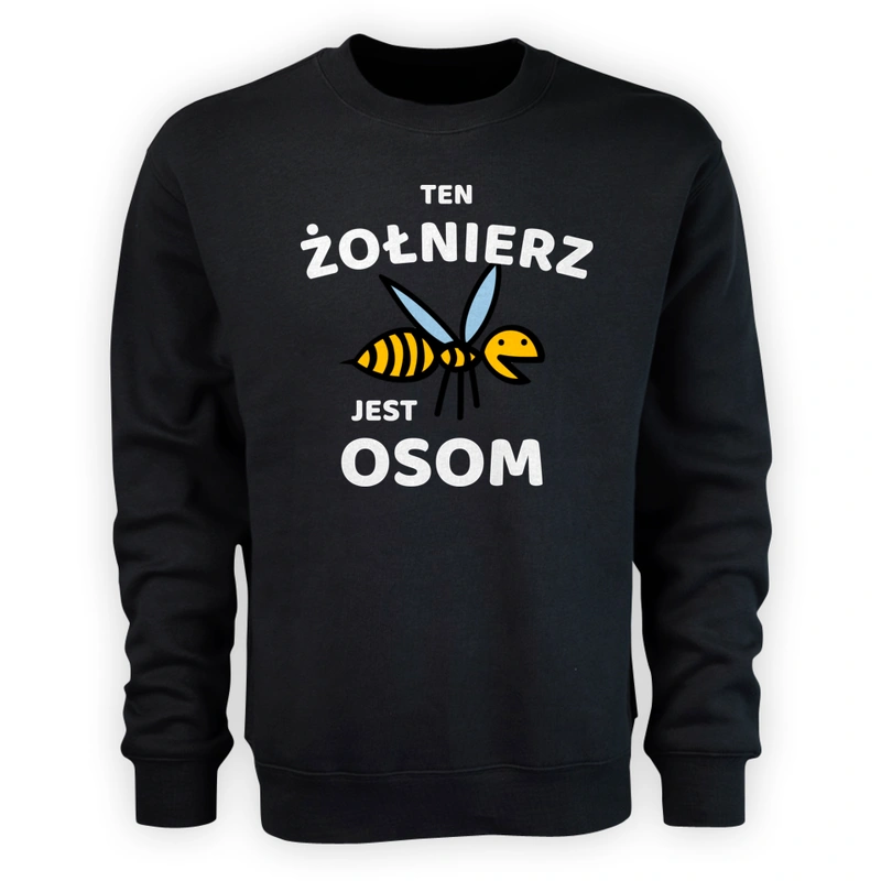 Ten Żołnierz Jest Osom Awesome - Męska Bluza Czarna