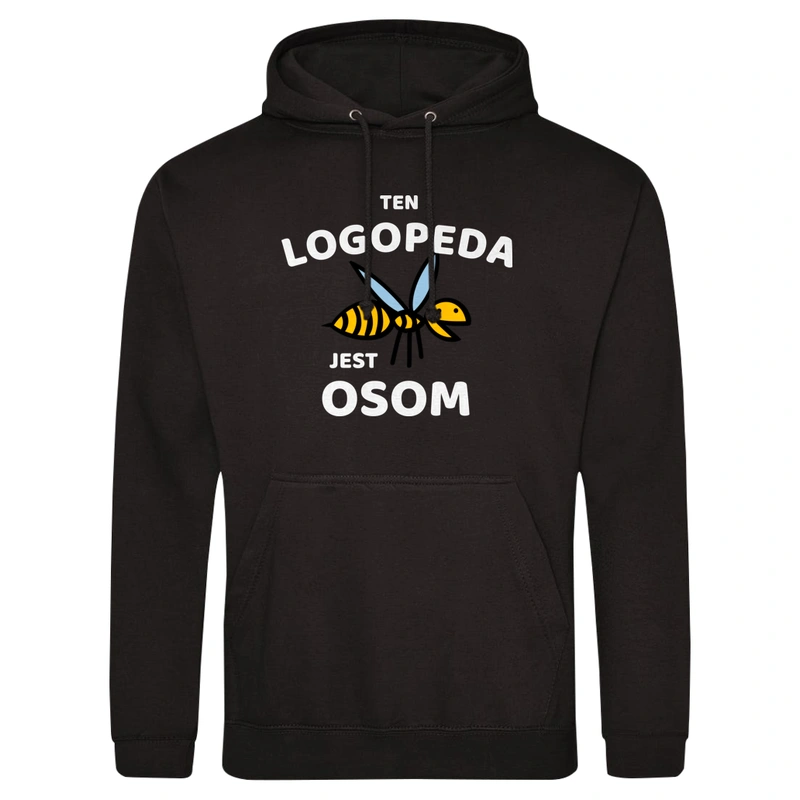 Ten Logopeda Jest Osom Awesome - Męska Bluza z kapturem Czarna