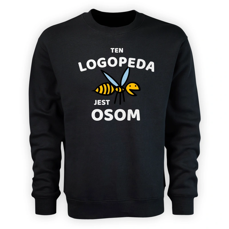 Ten Logopeda Jest Osom Awesome - Męska Bluza Czarna