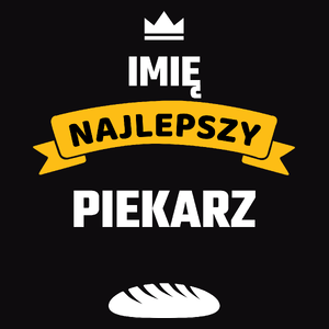 Najlepszy Piekarz - Twoje Imię - Męska Bluza Czarna