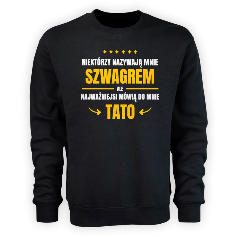 Tata Szwagier - Męska Bluza Czarna