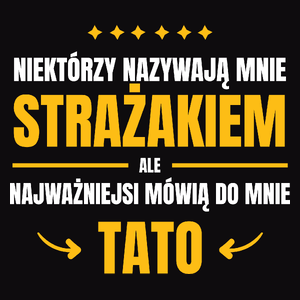 Tata Strażak - Męska Bluza Czarna